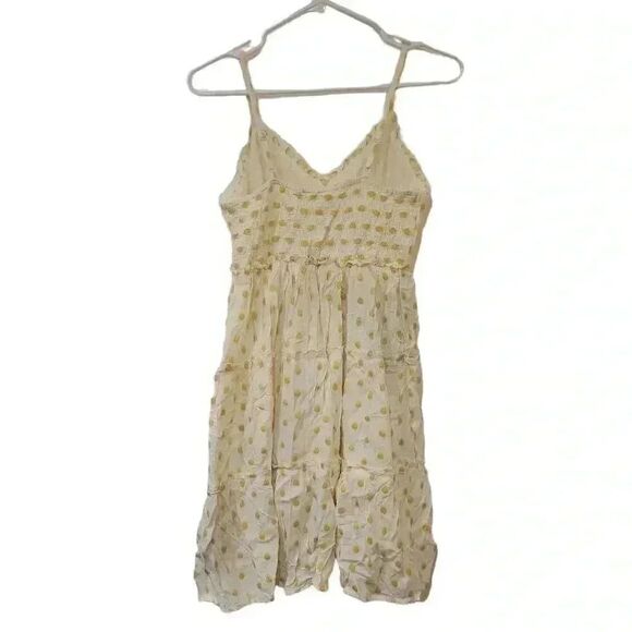 Sim & Sam Women's Ivory & Yellow Polka-dot Sundress NEW - Picture 8 of 14